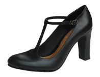 Women Courts High Heel SM-89 Black Nappa